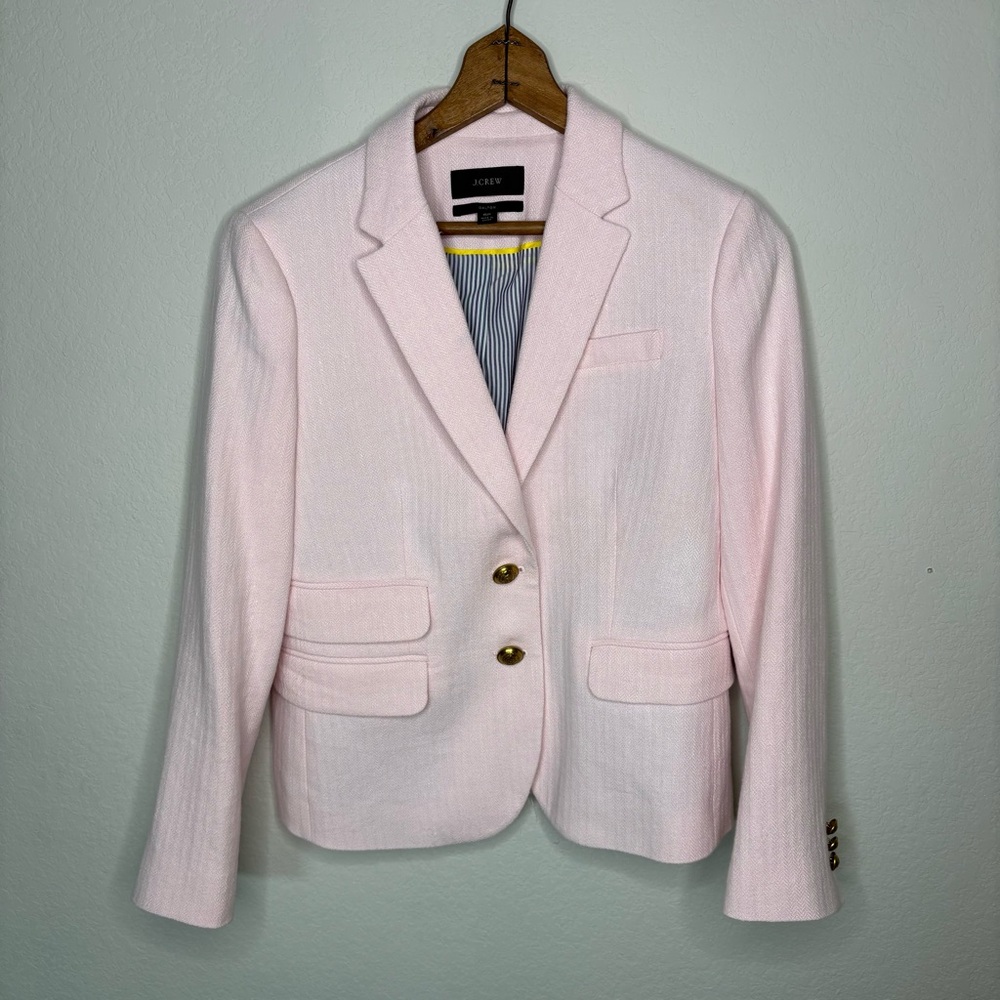 J. Crew Dalton Light Pink Women's Blazer - Picture 1 of 10